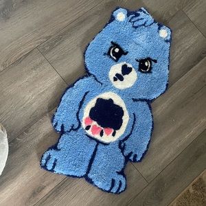 SOLD Hand Tufted Grumpy Care Bear Rug
